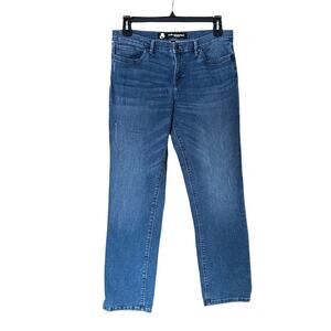 Karl Lagerfeld Paris Jeans Womens 14 Straight Leg Stretch Mid Rise Medium‎ Wash